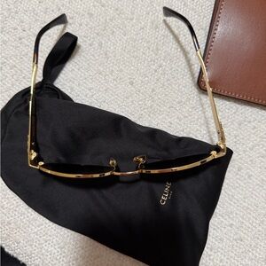 Celine Gold Frame Triomphe Sunglasses